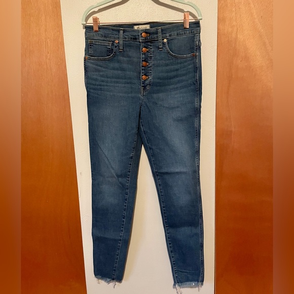 Madewell Jeans Madewell Highrise Skinny 30 Tall Womens Jeans Button